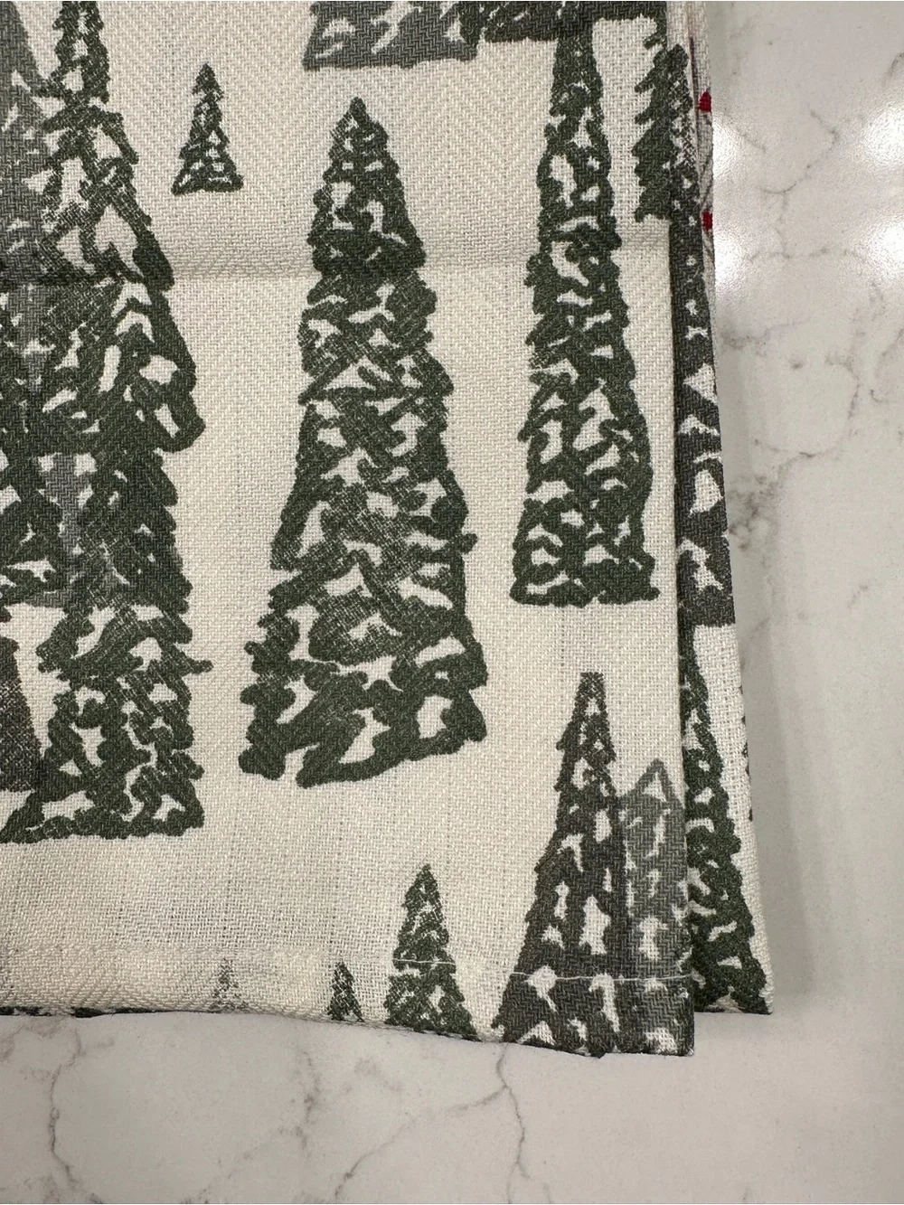 Crate and Barrel Holiday Gondola and Pine Kitchen Towel Set - NWT